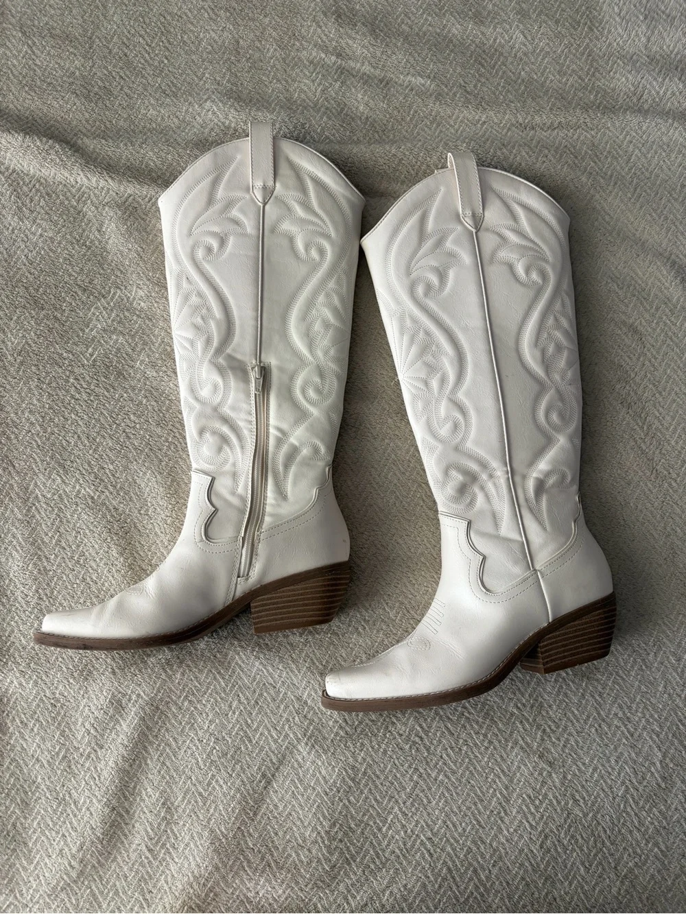 Target White Over-the-Knee Western Boots
